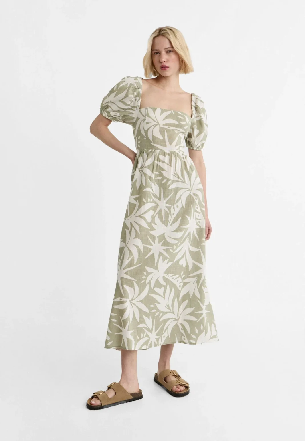 VESTIDO MIDI ESPALDA CRUZADA