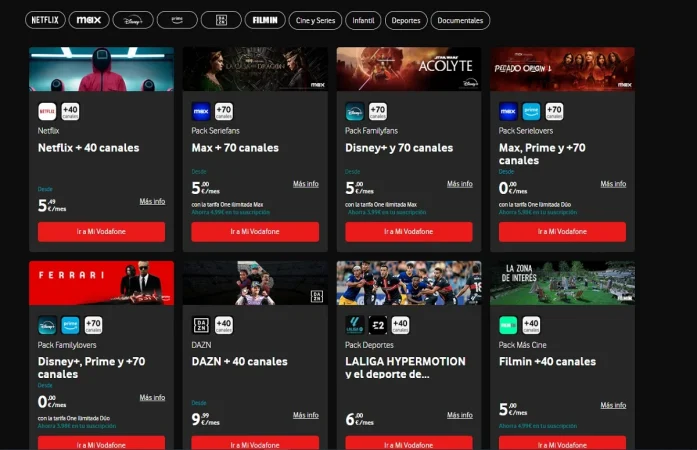 Vodafone TV: Max, Disney, Prime y nuevo acuerdo con Filmin por tres años 1 Merca2.es Vodafone TV: Max, Disney, Prime y acuerdo con Filmin por tres años