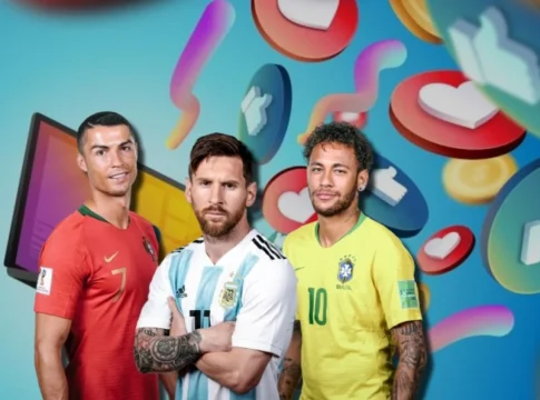 messi neymar cristiano ronaldo redes sociales Top 5 futbolistas más seguidos en redes sociales