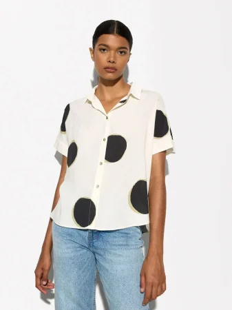 Camisa Estampada Manga Corta