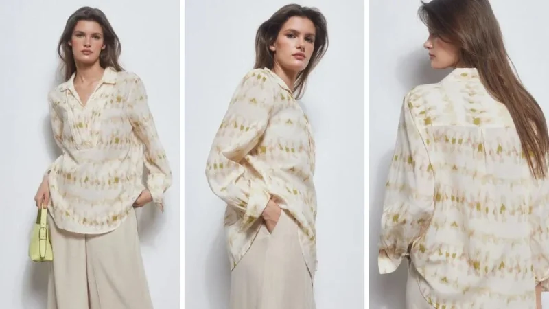 La blusa de Pedro del Hierro en rebajas ideal para combinar con pantalón blanco 1 Merca2.es Pedro del Hiero y la blusa que combina con todo