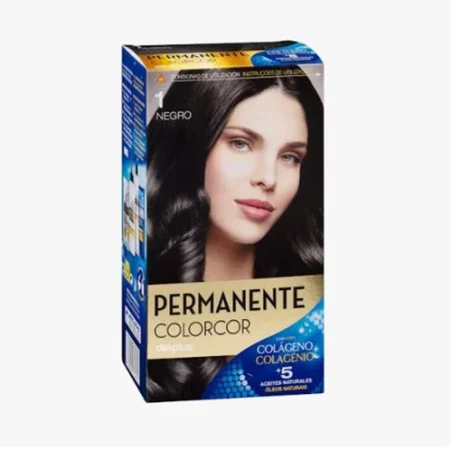 Coloración permanente 1 negro Deliplus Colorcor