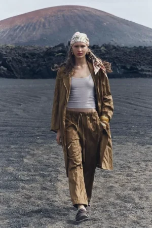 PANTALÓN PIJAMERO EFECTO CRINKLE ZW COLLECTION