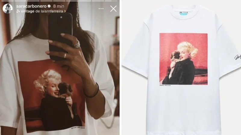 Zara regala la camiseta que Sara Carbonero lleva a la playa como vestido 7 Merca2.es Sara Carbonero y una camiseta de Zara que tienes que tener