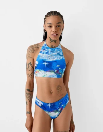 Top bikini BERSSSHKA X SSSTUFFF print