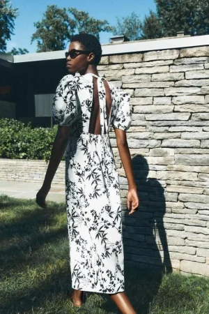 VESTIDO LARGO ESTAMPADO ZW COLLECTION