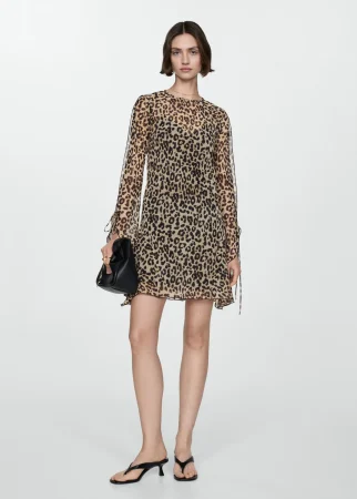 Vestido corto leopardo