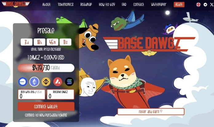 dawgz Base Dawgz, es un proyecto memecoín que hace honor a la blockchain en la que habita, siendo la principal de este ecosistema que se ha ganado  el elogio