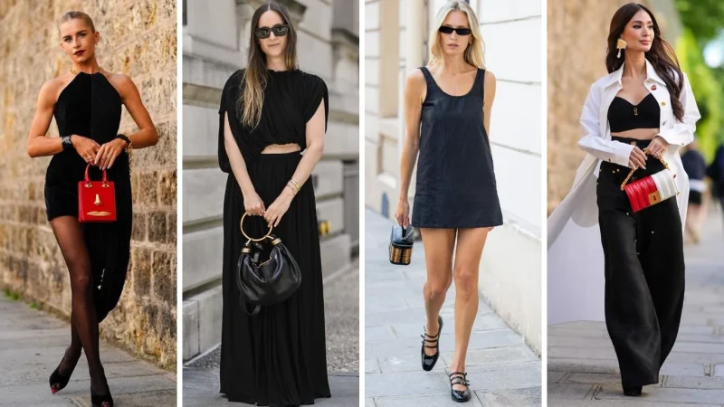 Dos trucos para combinar prendas negras