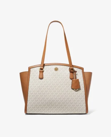 Bolso de hombro Chantal tote con estampado de logotipos de Michael Michael Kors