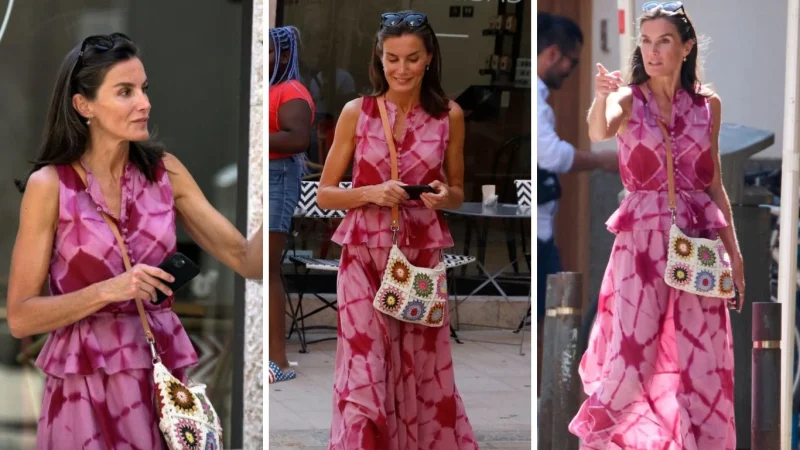 El bolso de crochet de Zara que Letizia ha convertido en tendencia por 40 euros 1 Merca2.es El bolso de ganchillo de la reina Letizia