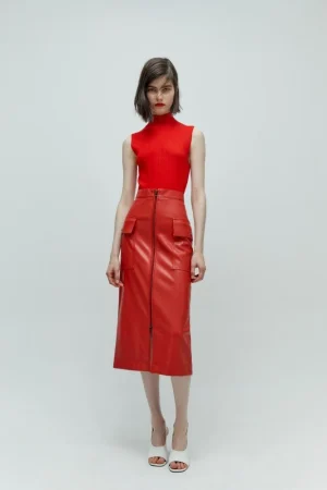 Falda tubo bolsillos