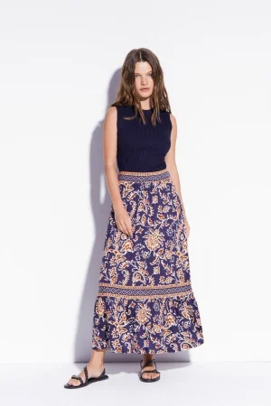 Falda viscosa cenefa