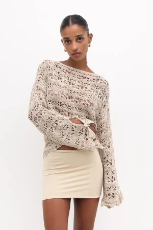 Jersey crochet calados