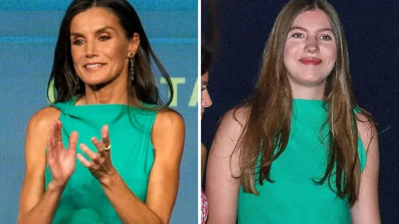 La infanta Sofía apuesta por el vestido drapeado de Zara que está regalado esta semana 2 Merca2.es El vestido de Zara que llevó la infanta Sofía, pero es de la reina Letizia