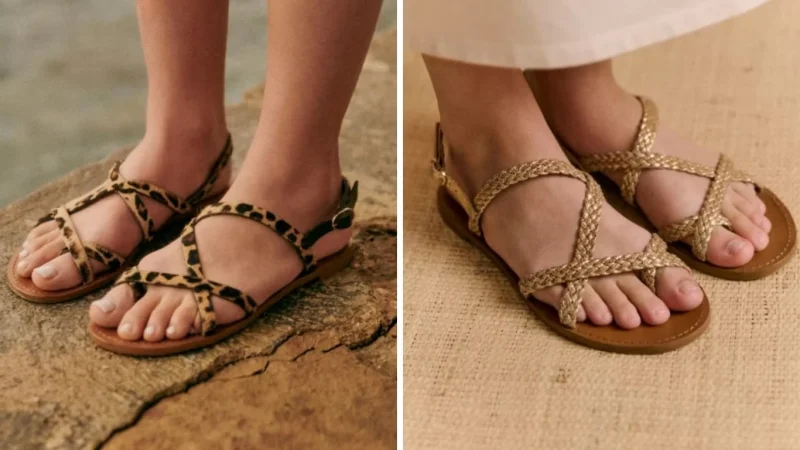 La reina Letizia luce las sandalias planas que son furor en las noches de vacaciones a un precio regalado 2 Merca2.es Como son las sandalias planas de la reina Letizia