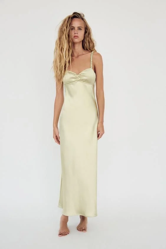 VESTIDO LENCERO SATINADO