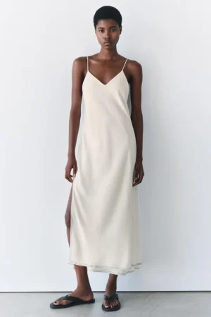 VESTIDO LENCERO SEDA 100% ZW COLLECTION