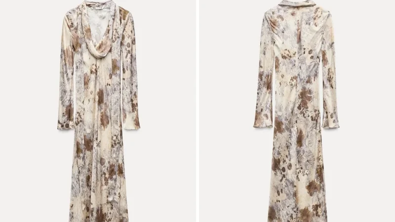 Zara lanza el vestido que será tendencia este otoño: elegante, con manguita y falda larga 2 Merca2.es Como combinar el vestido de Zara para este verano