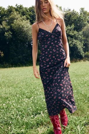 Vestido midi tul flores