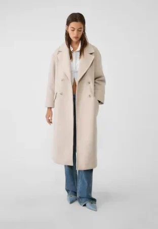 Abrigo oversize tacto suave