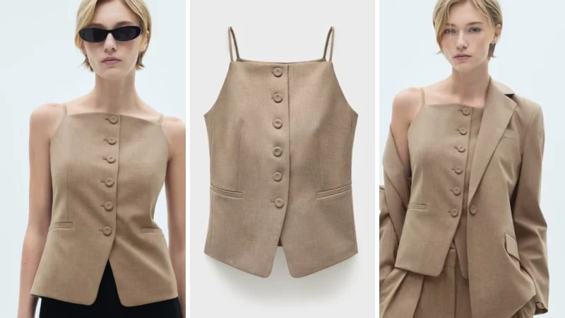 Cristina Pedroche marca tendencia a diario y este conjunto de Mango te lo pone fácil 2 Merca2.es Un chaleco ajustado y perfecto para el look como el de Cristina Pedroche de Mango