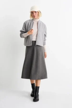 Falda Midi de Punto de C&A