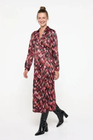 Vestido cruzado camisero