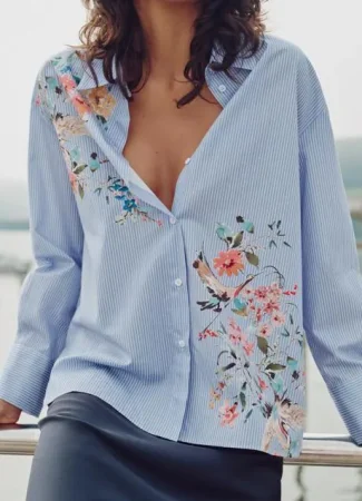 camisa azul barato nuevo zara kKNI 460x637@MujerHoy Merca2.es