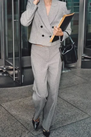 BLAZER CORTA PATA DE GALLO