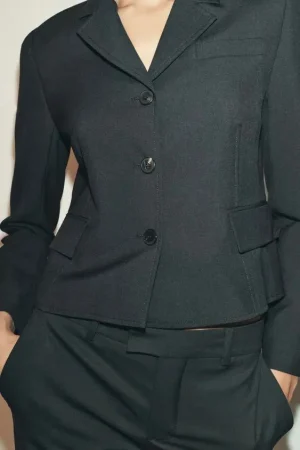 BLAZER ENTALLADA CON LANA ZW COLLECTION