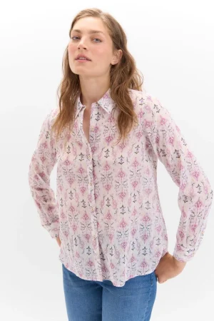 Camisa algodón estampada