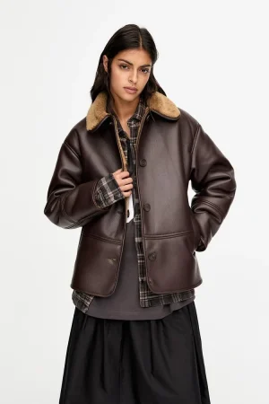 Chaqueta doble faz retro