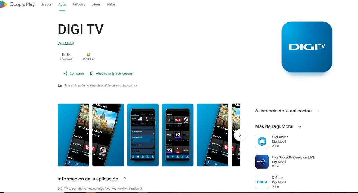 Digi prueba en Portugal la app de TV en ‘streaming’ que ofrecerá en España