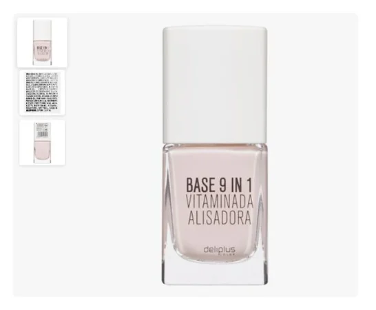 Tratamiento para uñas base 9 en 1 Deliplus vitaminada y alisadora