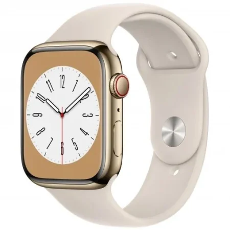 Apple Watch Series 8 GPS + Cellular 45mm en Acero Inoxidable Oro: ¡Oferta exclusiva a 730,27 €!