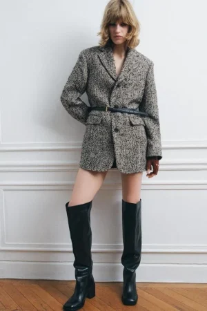 BLAZER OVERSIZE CINTURÓN ZW COLLECTION