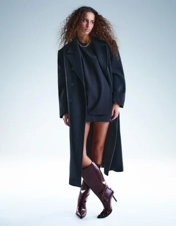 Bota tacón caña ancha