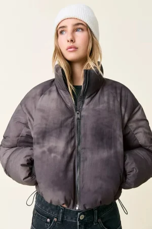 Chaqueta acolchada lavada