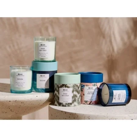 Conjunto de 3 velas aromáticas 100% cera de soja – Precio: Antes 89,99 €, ahora 59,99 €