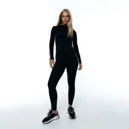 Conjunto deportivo Top+Legging Artic Trek Térmico de mujer Black Limba