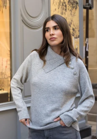 Jersey de manga larga y cuello vuelto de Mujer Colección Mery Turiel para TEX – 17,99 euros