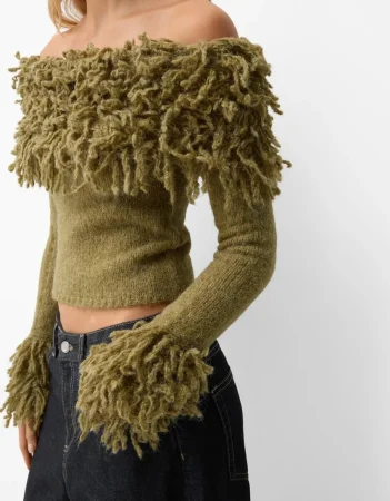 Jersey bardot efecto pelo