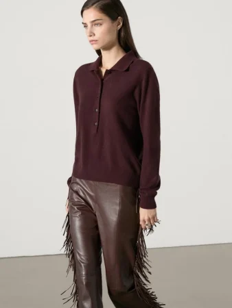 Jersey de punto polo 100% cashmere: lujo y confort en cada prenda