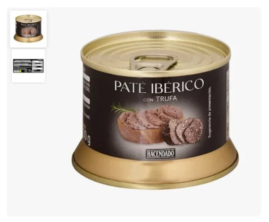 Paté de cerdo ibérico con trufa negra Hacendado
