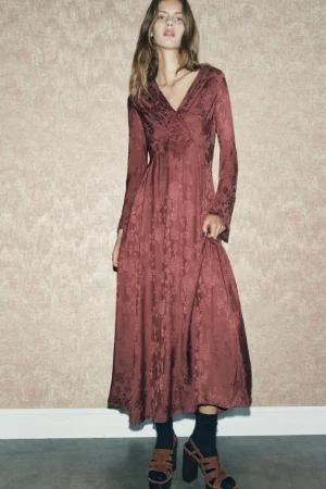 VESTIDO JACQUARD BORDADO ZW COLLECTION