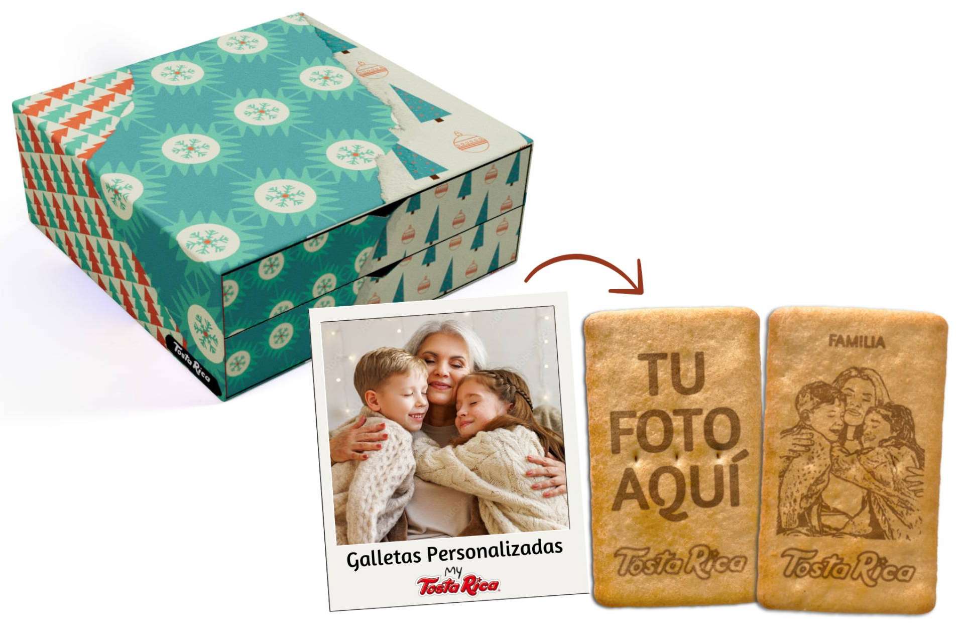 Galletas personalizadas My TostaRica, un regalo original para Navidad