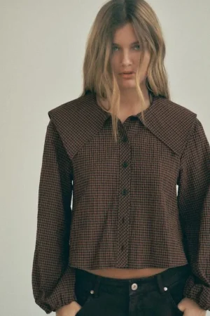 CAMISA CUELLO BOBO CUADROS