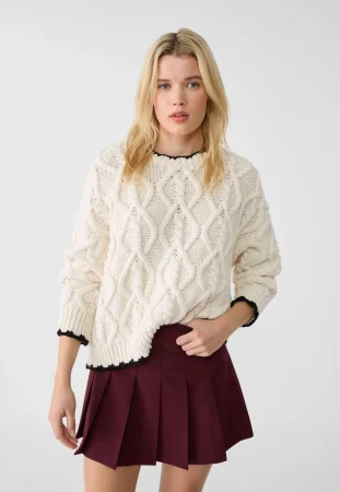 JERSEY PUNTO TRENZADO CONTRASTE Merca2.es