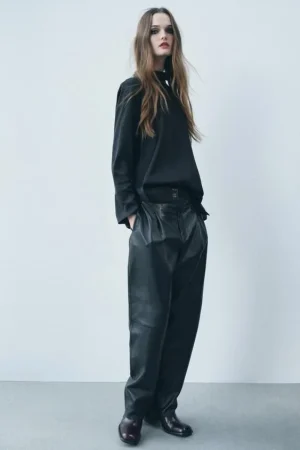 PANTALÓN BALLON PIEL 100% ZW COLLECTION